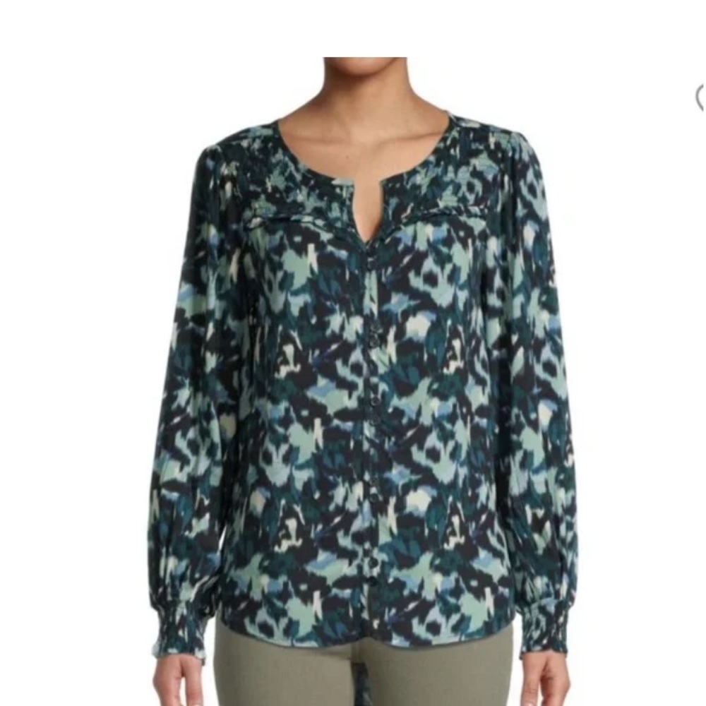 Beach Lunch Lounge piper blouse in blue falls. NWT. Retail‎ 69